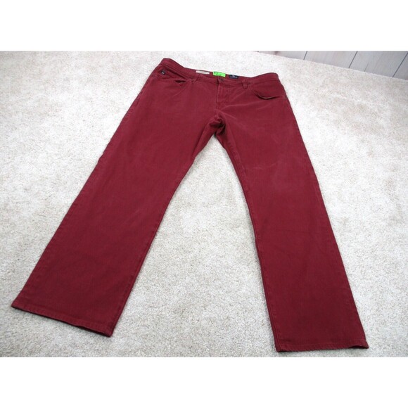 AG Adriano Goldschmied Pants Mens 36 Red Graduate Tailored Leg Chino 36x28 * - Picture 2 of 16